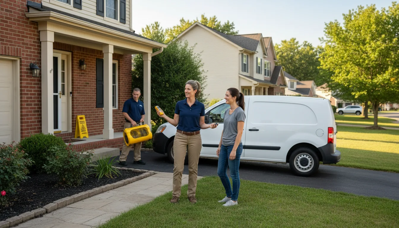 Residential water damage restoration in Darrow, LA